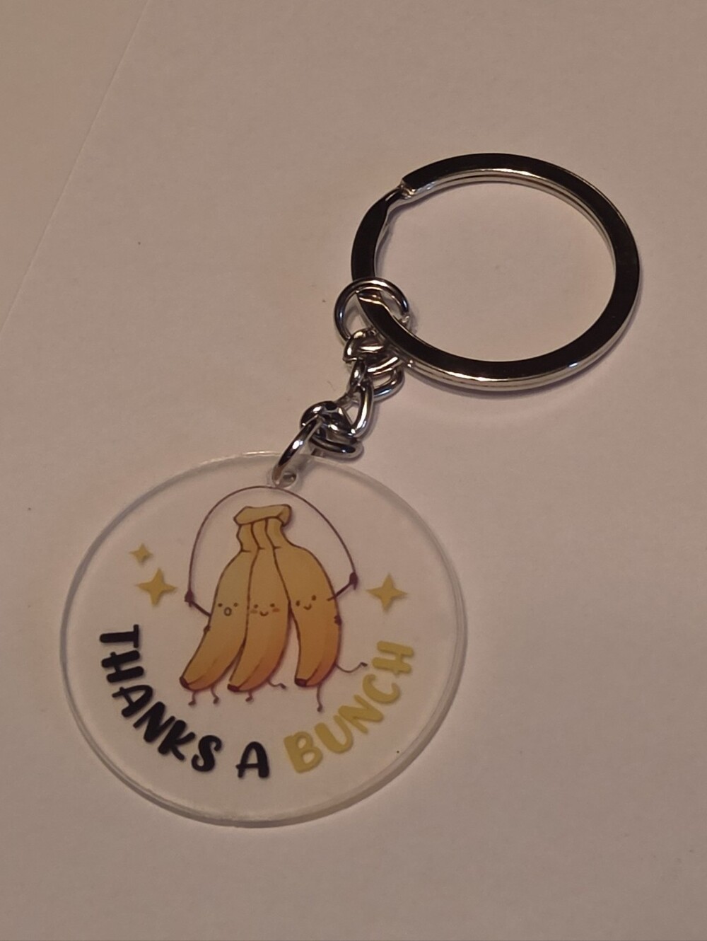 Thanks A Bunch Banana Keychain - Yellow
